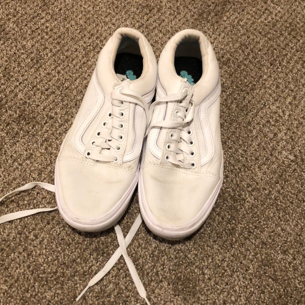 White vans comfy Cush